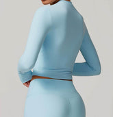 Tight Long Sleeve Cropped T-shirt