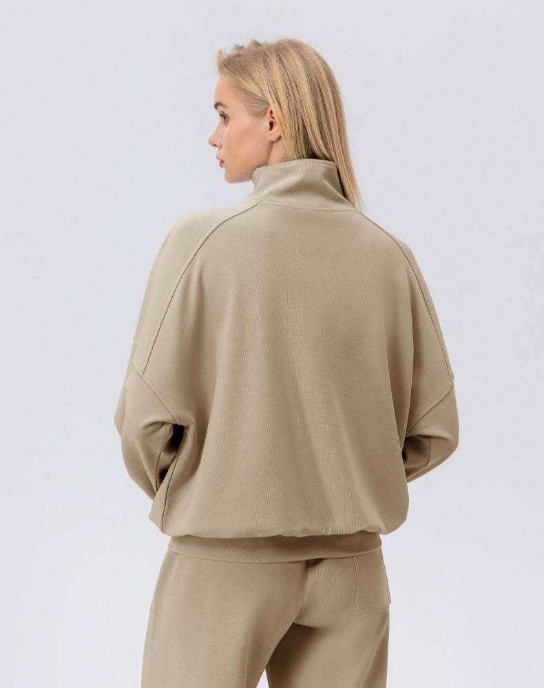 Zip Workout Hoodless Sweatshirt
