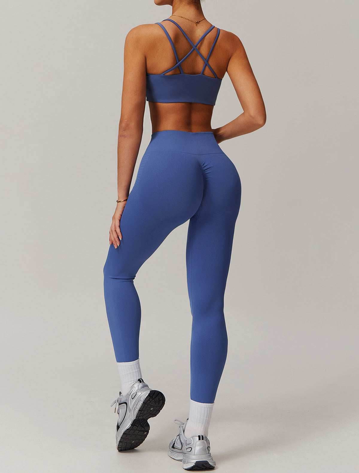 Activewear Set With Cross Back Sports Bra and Leggings