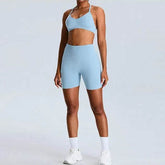 Cross Back Sports Bra with Adjustable Strap