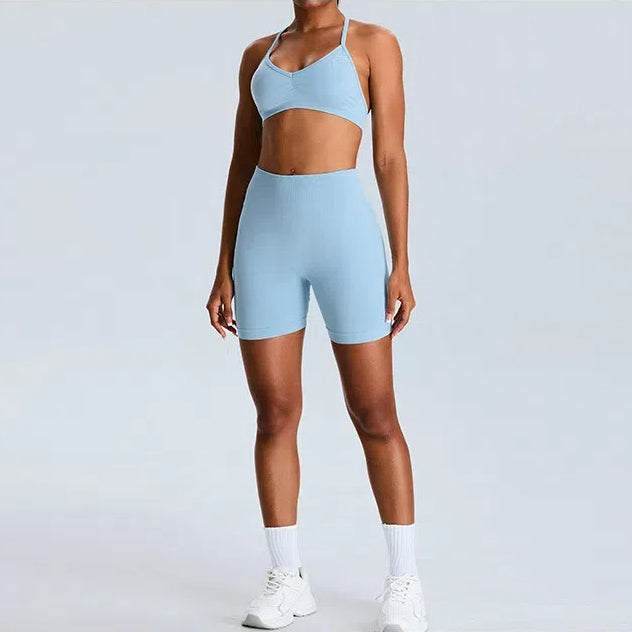 Cross Back Sports Bra with Adjustable Strap