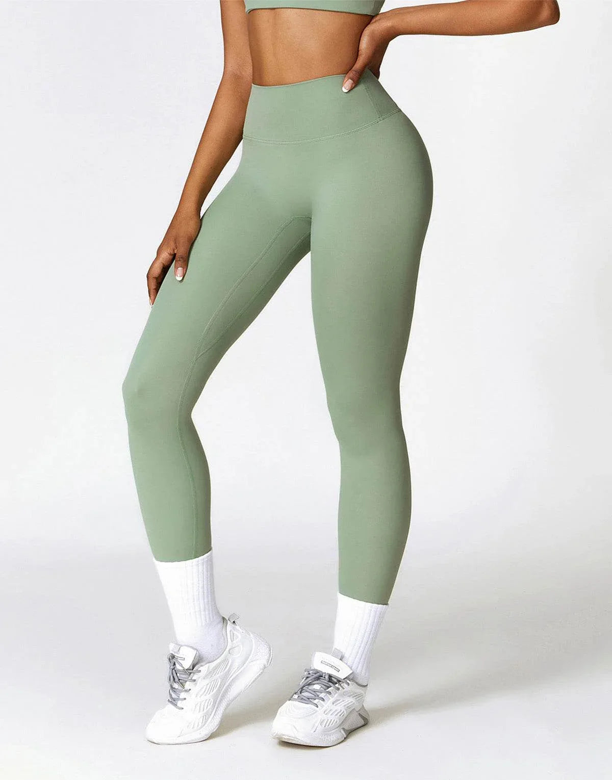 No Front Seam High Waist Sports Leggings -