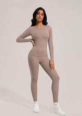 Solid Color Yoga Sports Set