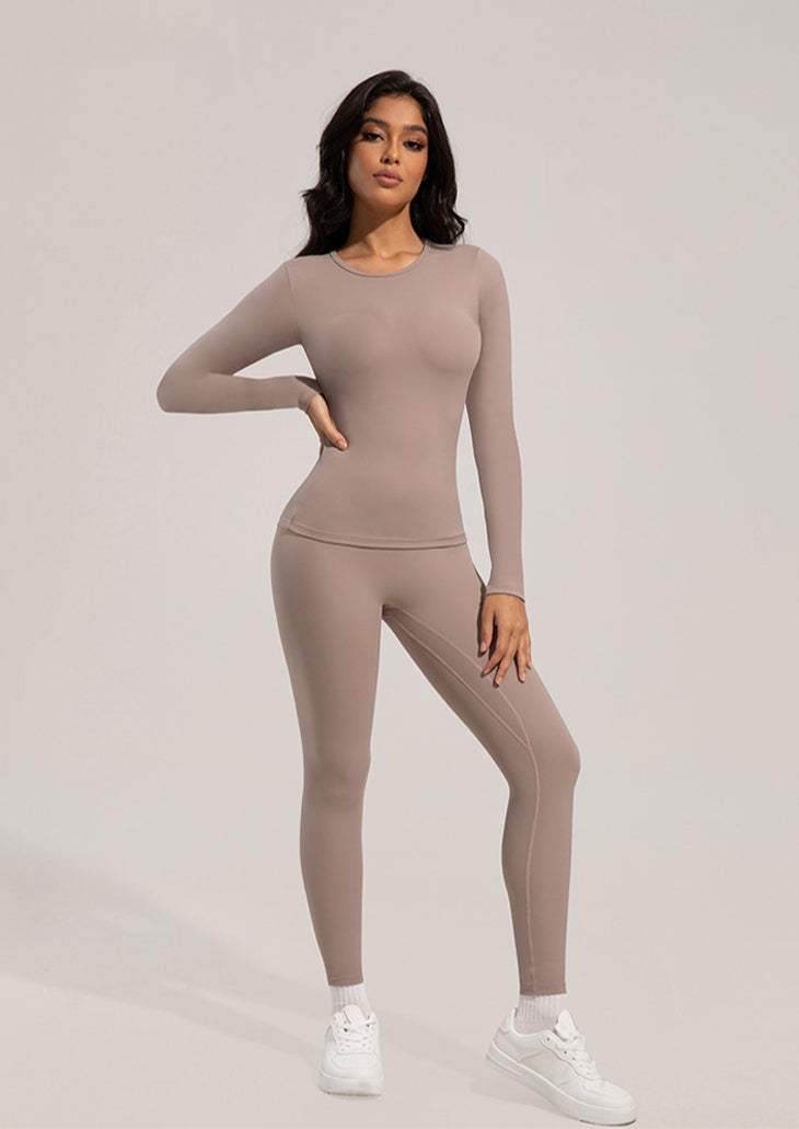 Solid Color Yoga Sports Set