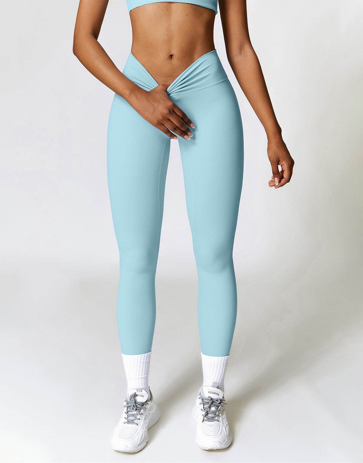 No Front Seam High Waist Sports Leggings