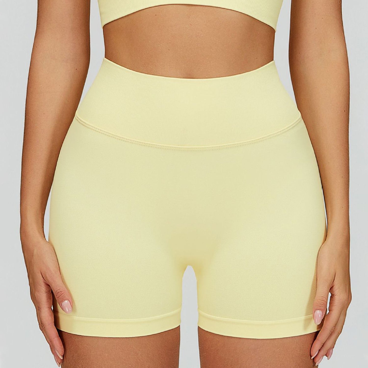 V Back High waist Biker Short