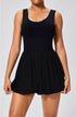 One Piece Backless Tennis Dress With Inside Shorts