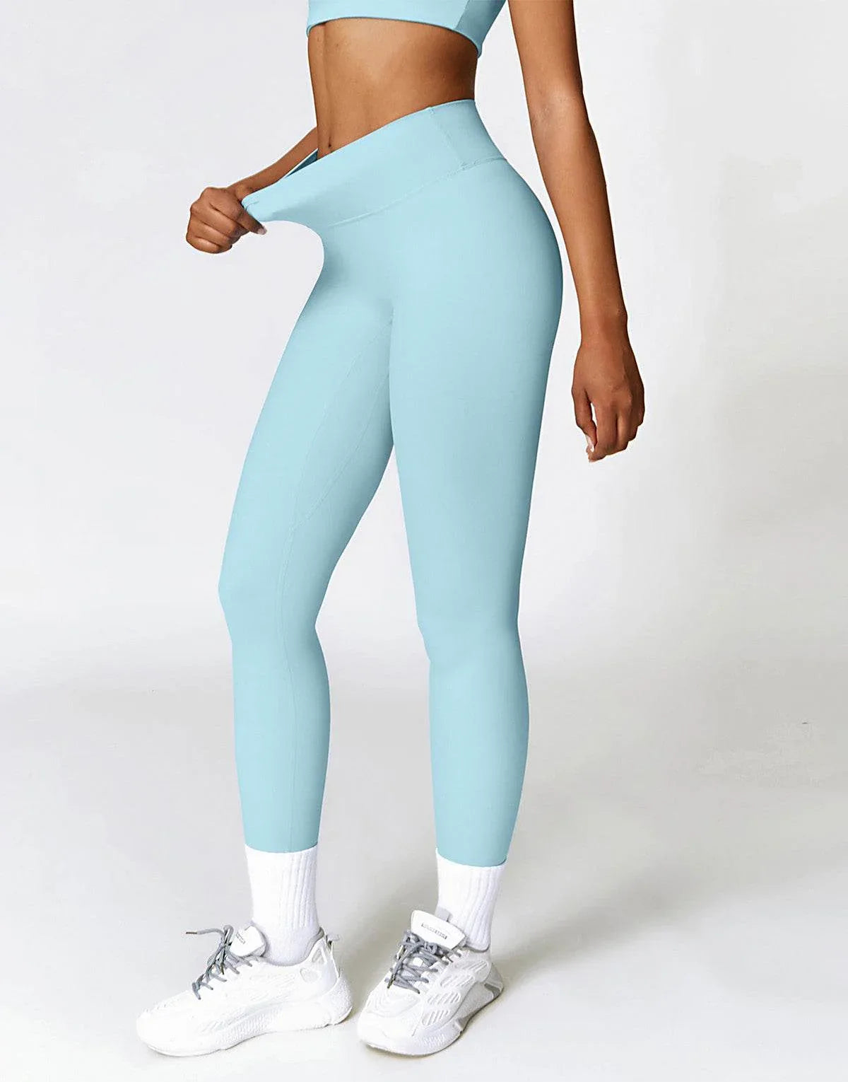 No Front Seam High Waist Sports Leggings -