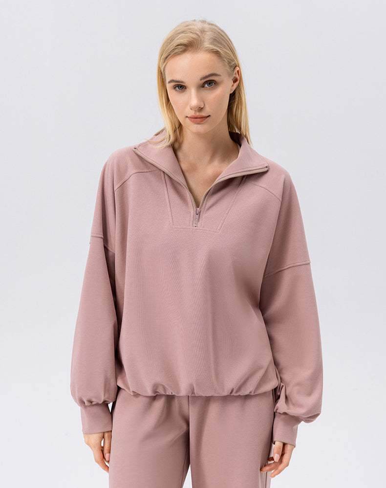Zip Workout Hoodless Sweatshirt