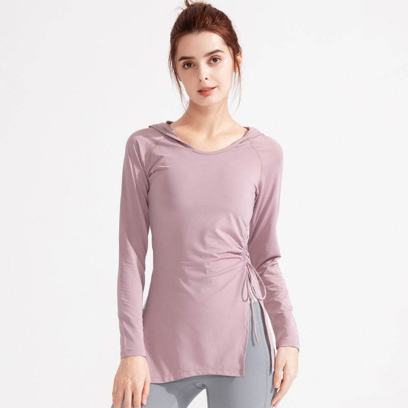 Long Sleeves Workout T-Shirt With Hoodies