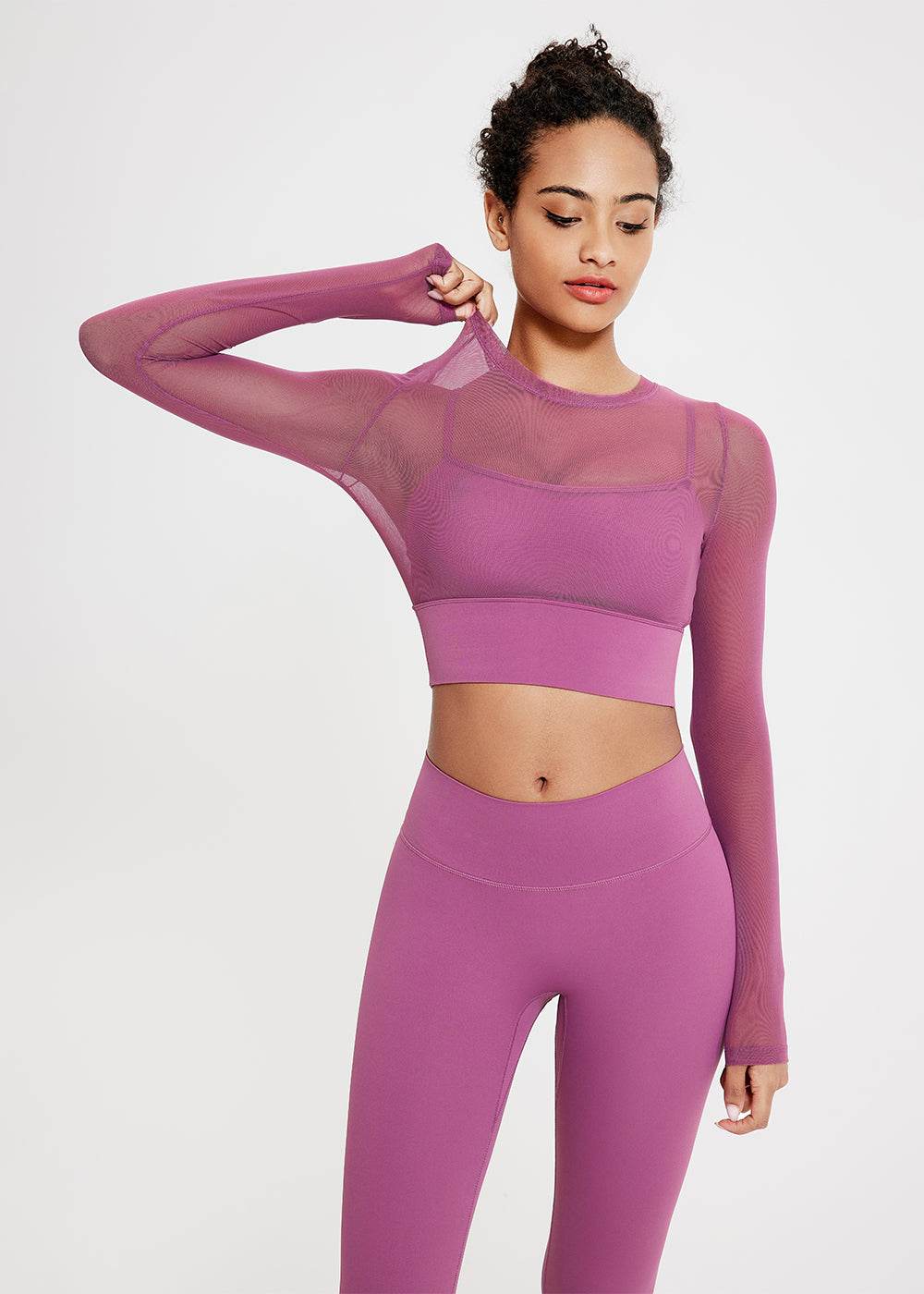 Mesh Long Sleeve Workout T-Shirt