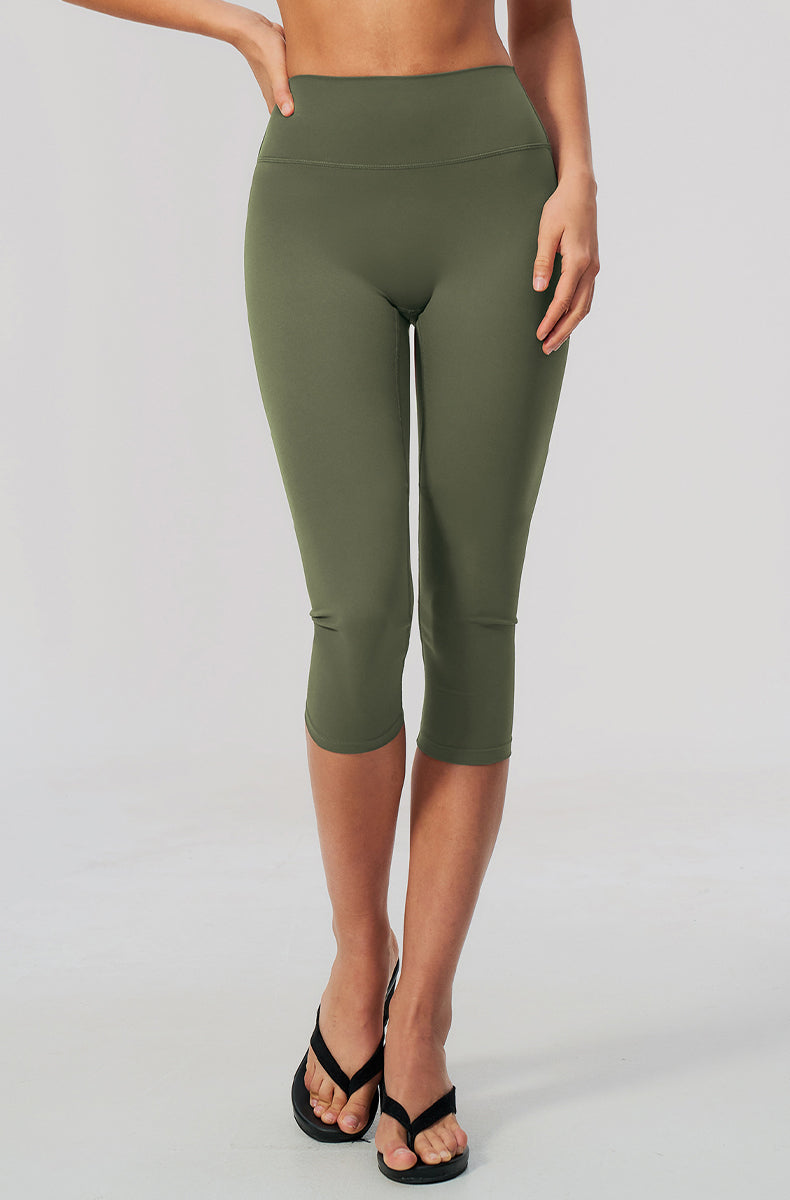 Tummy Control Capri Yoga Leggings