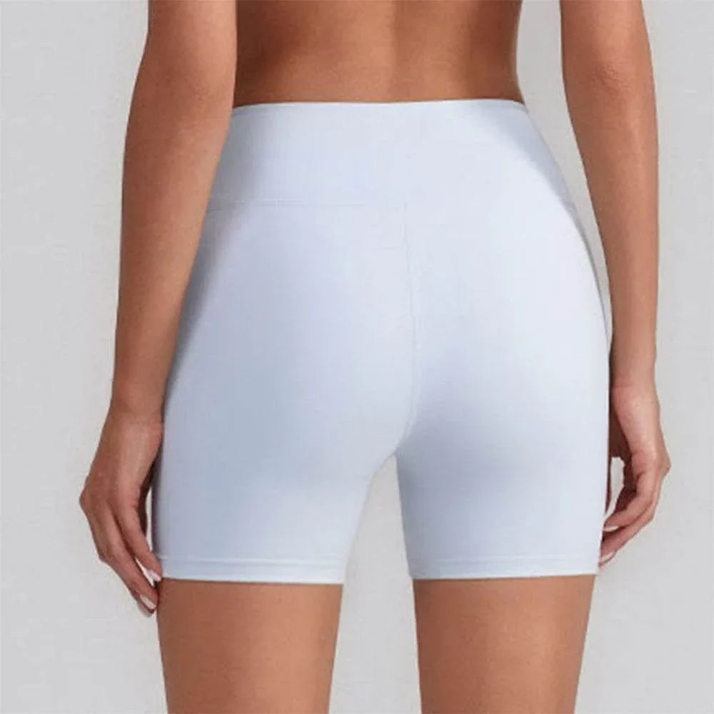 High Waist Tummy Control Hollow Out Yoga Shorts -