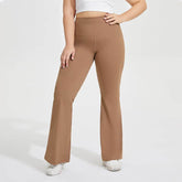 Plus Size High Waist Flared Yoga Pants