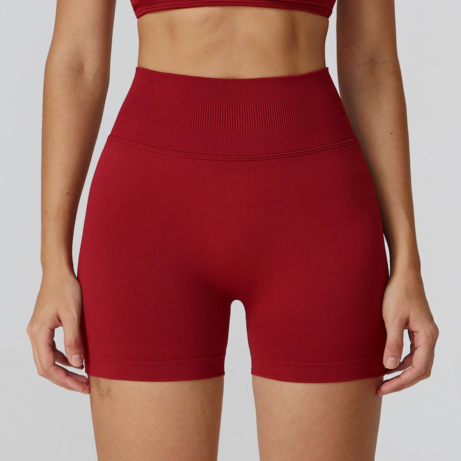 High Waist Workout Short Tummy Biker Shorts