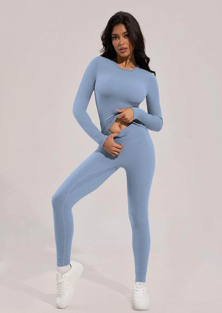 Solid Color Yoga Sports Set