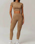 Sports Set with Short Sleeve T-Shirt and Leggings