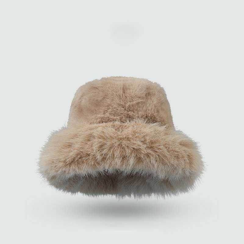 Plush Faux Fur Fluffy Bucket Hat