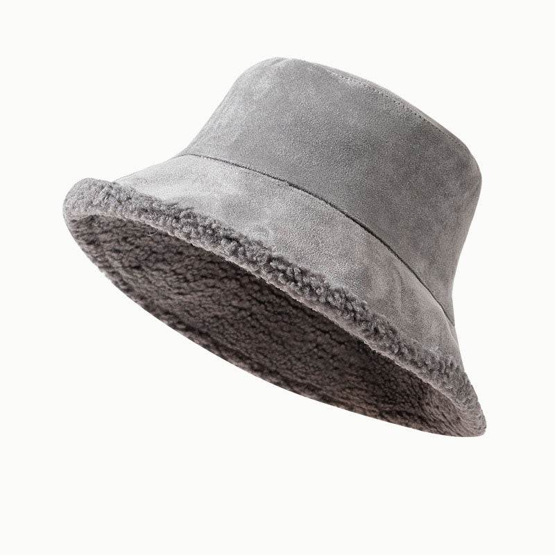 Winter Bucket Hat Trendy Fleece Warm Fisherman Cap