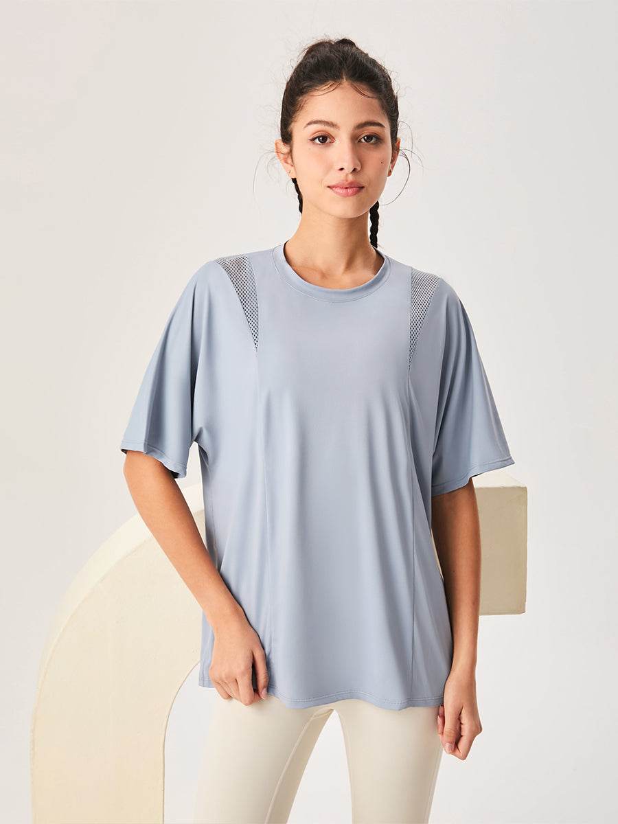 Mesh Short Sleeved Sports Loose T-Shirt