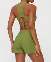 Back Cross Sports Tank Top Yoga Bra
