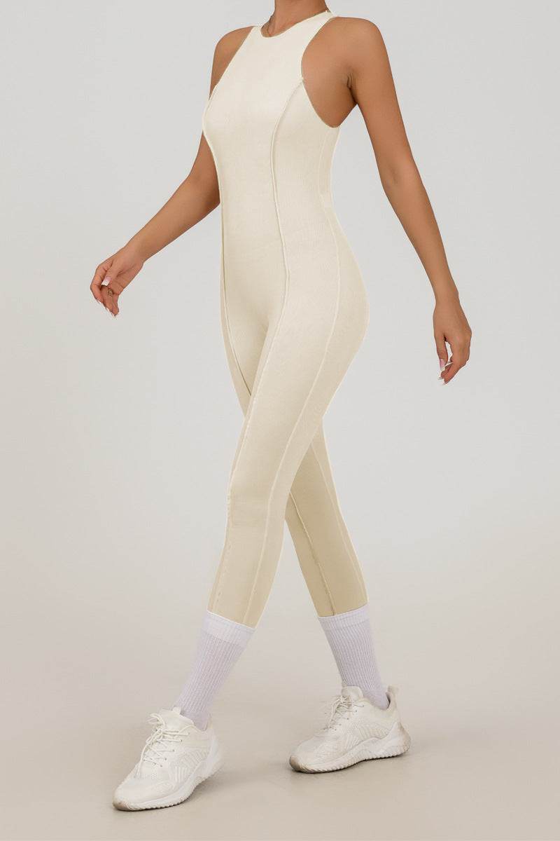 Sleeveless One Piece Yoga Bodysuit