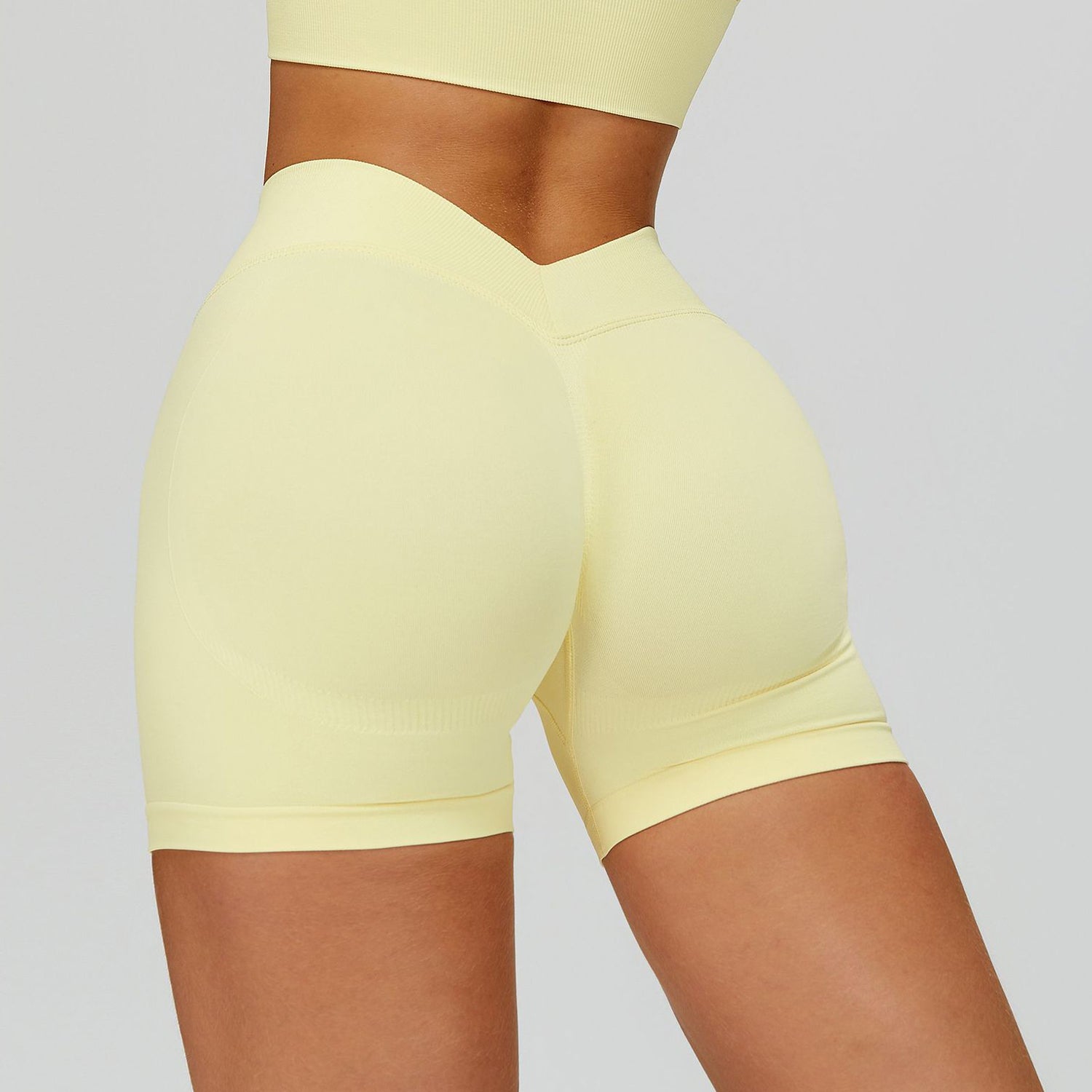 V Back High waist Biker Short