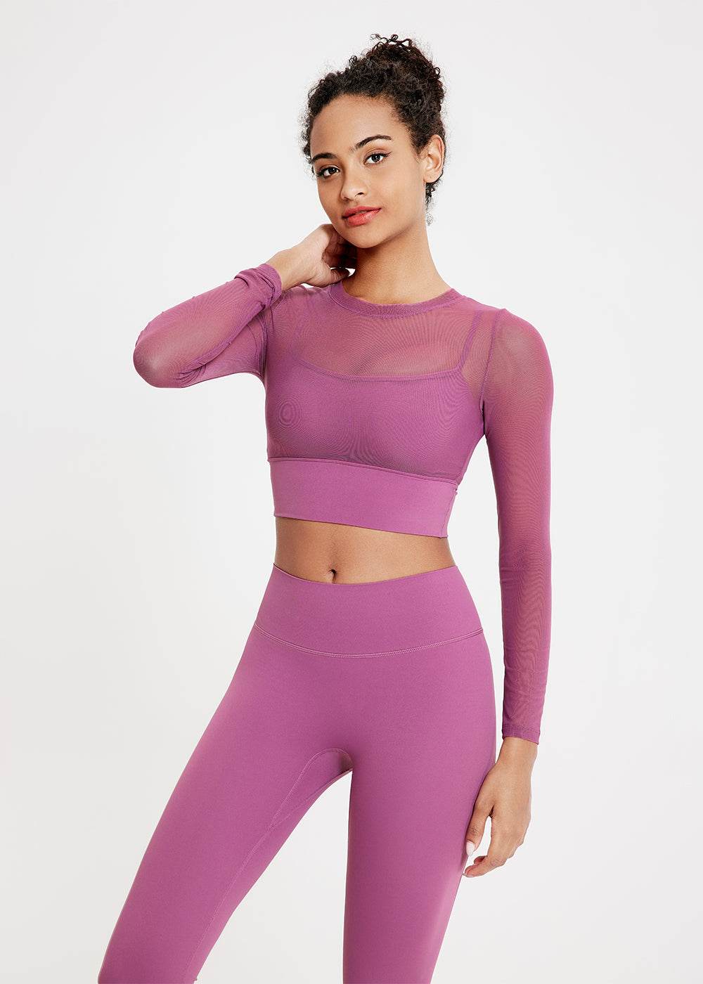 Mesh Long Sleeve Workout T-Shirt