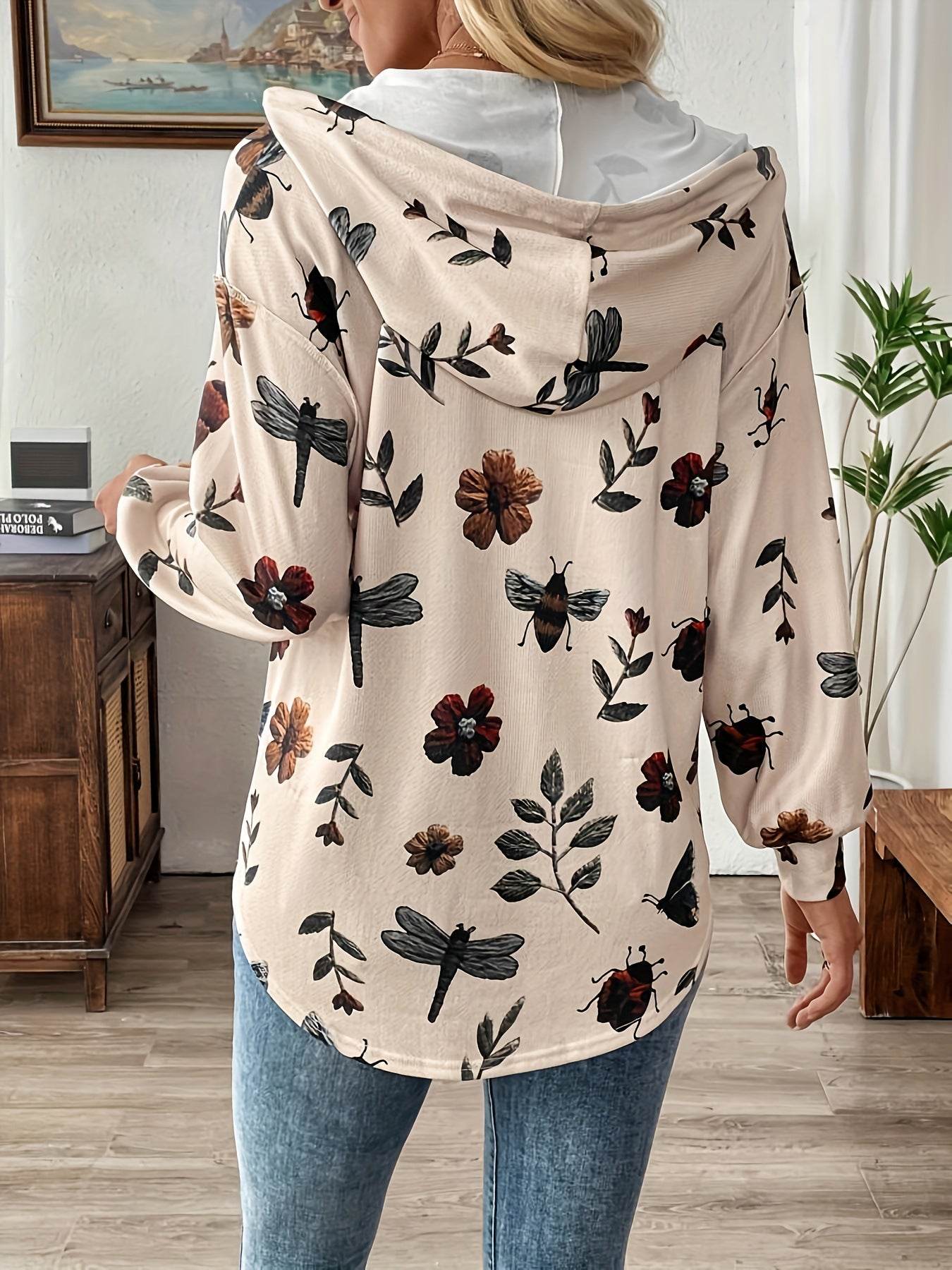 Fall Long Sleeve Hoodies Sweatshit V Neck Casual Tops