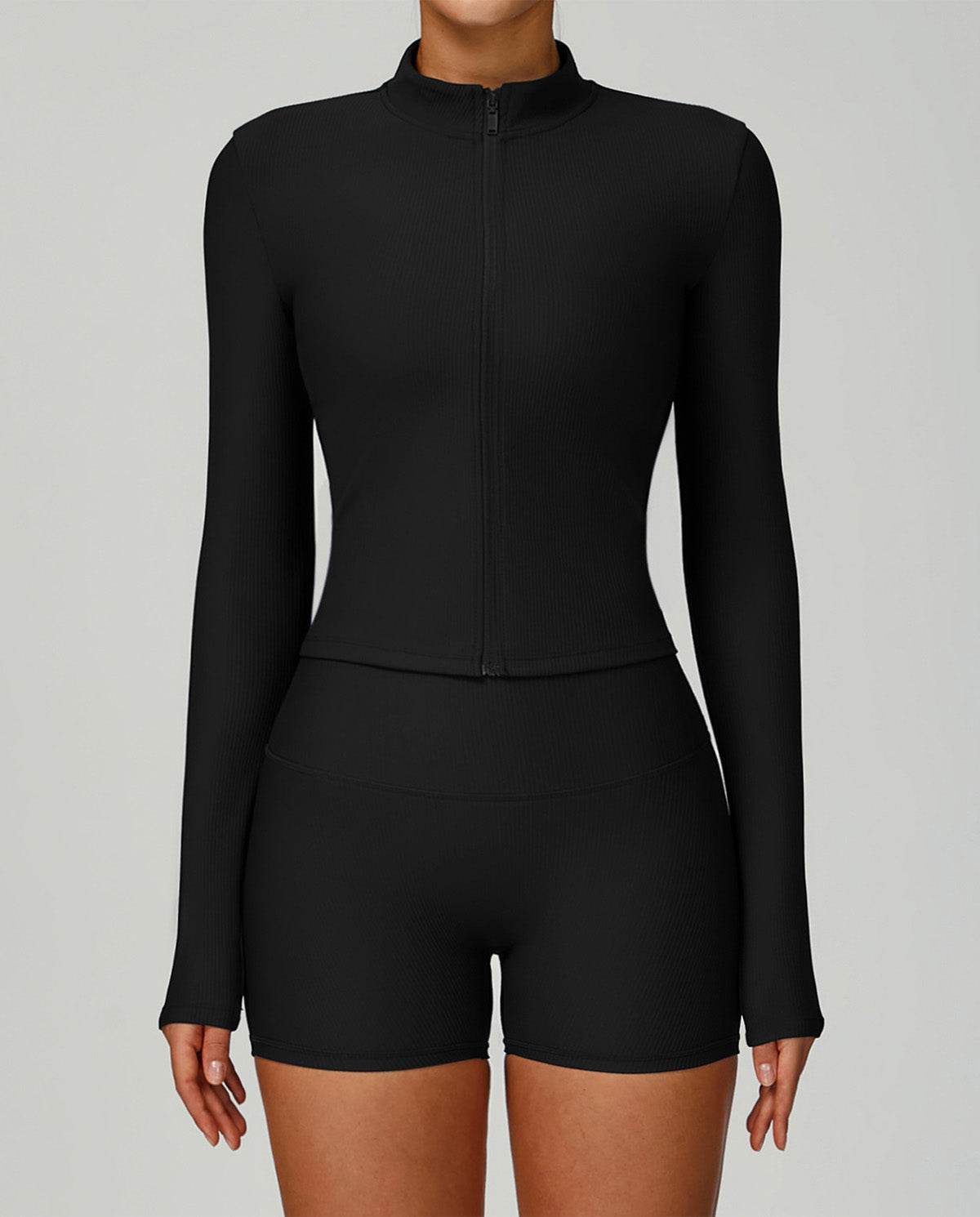 Long Sleeve Full Zip Running Jacket