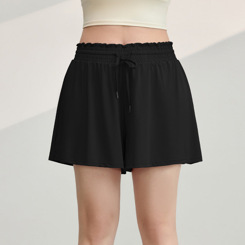 High Waist Casual Athletic Short with Drawstring and Pockets