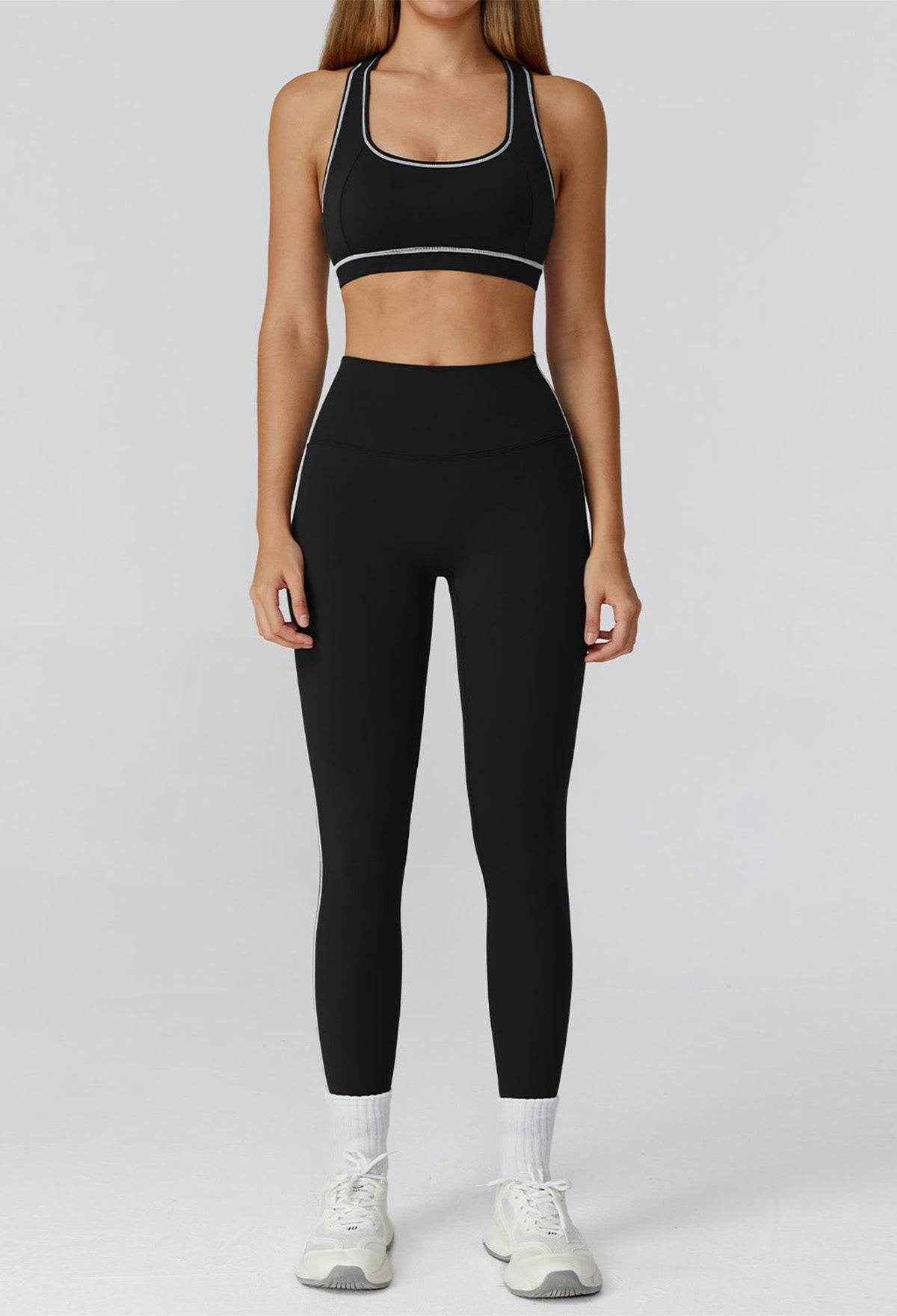 Athletic Wear with Racerback Sports Bra and Legging