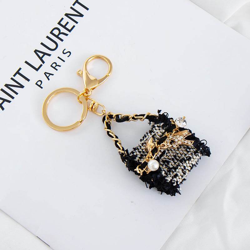 Cute Metal Mini Handbag Shape Keychain