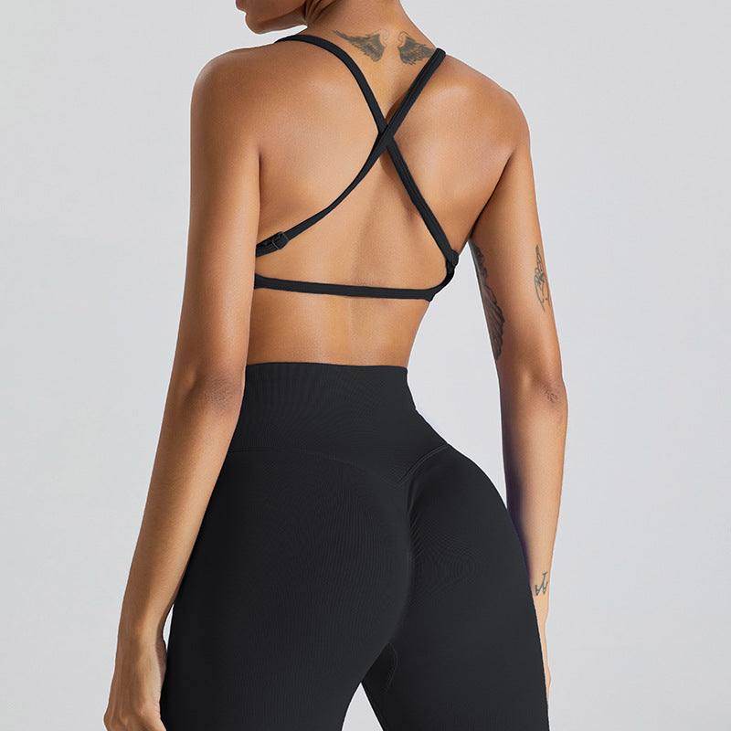 Seamless Sports Bra with Adjustable Straps