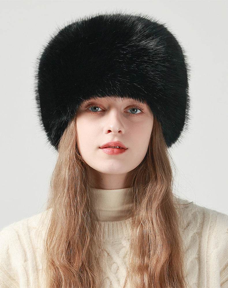 Fuzzy Furry Winter Faux Fur Hat Warm Fluffy Bucket Hat