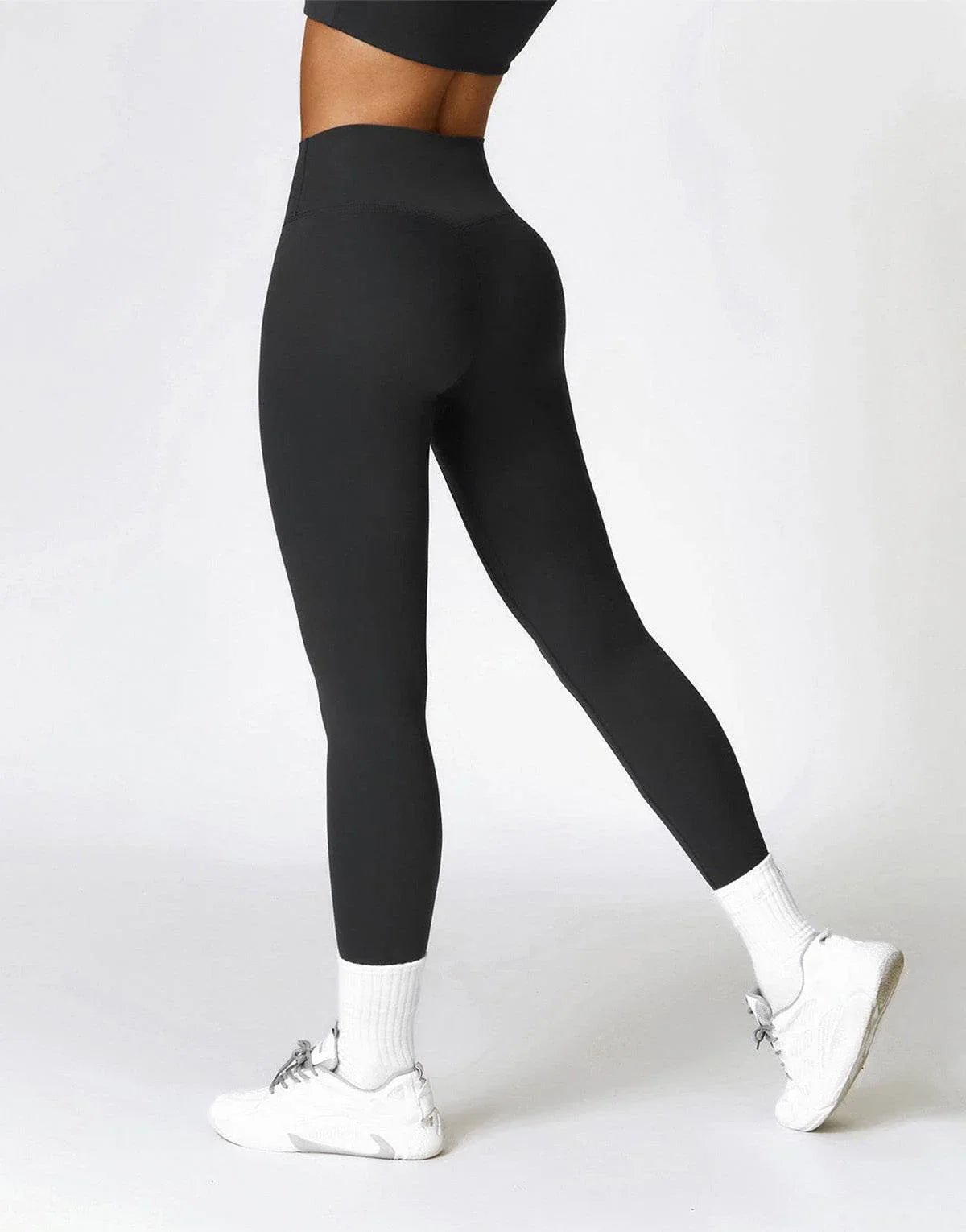 No Front Seam High Waist Sports Leggings -