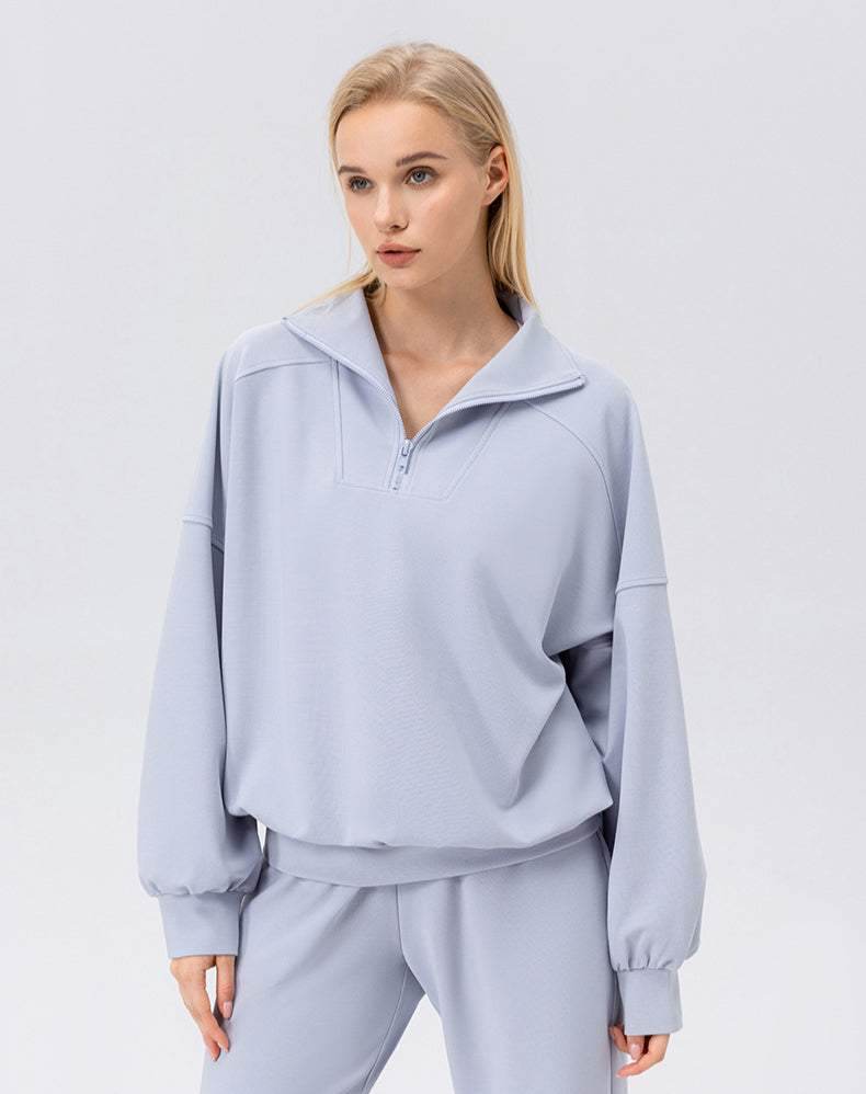 Zip Workout Hoodless Sweatshirt