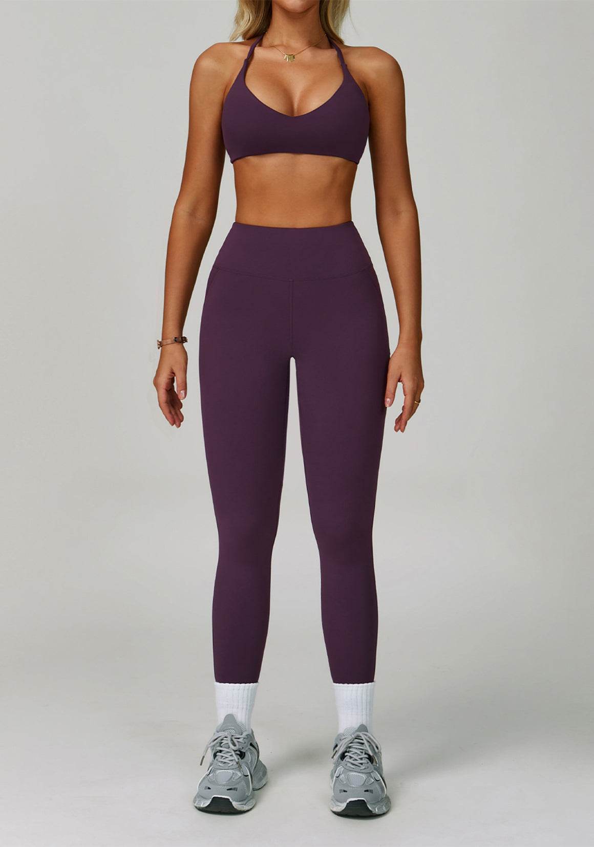 Activewear Set with Cross Back Sports Bra and Legging