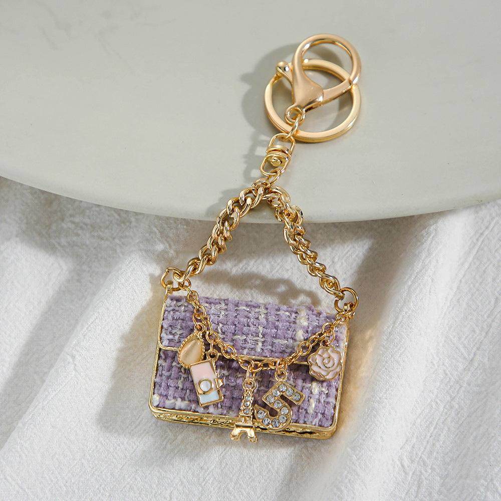 Small Fragrant Wind Metal Bag Keychain