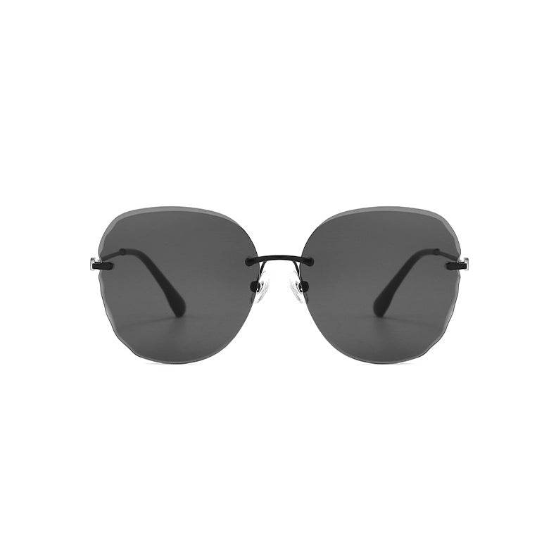 Elegant Rimless Cutting Lens Sunglasses