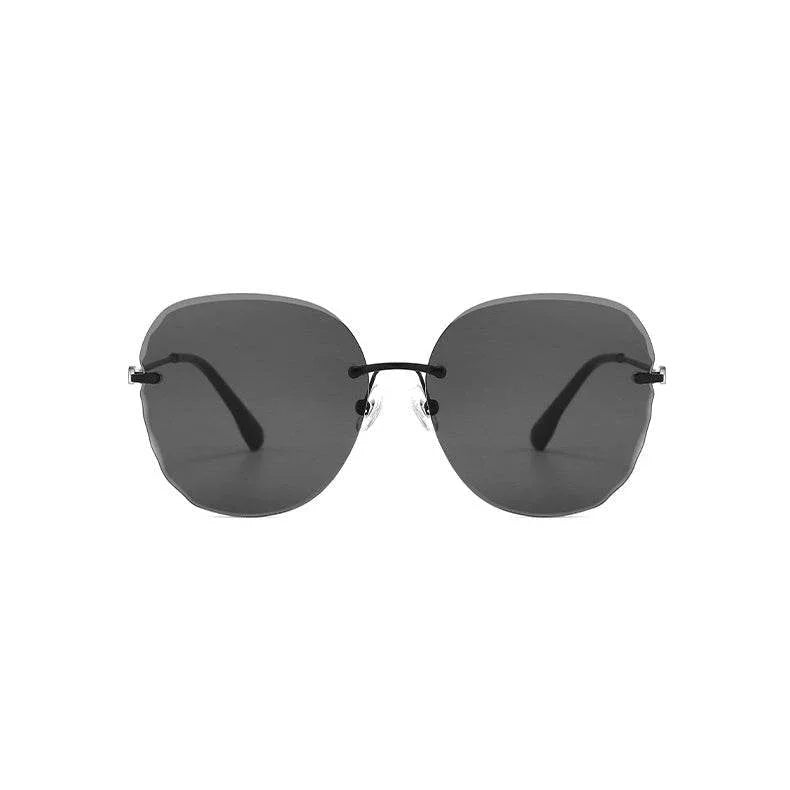 Elegant Rimless Cutting Lens Sunglasses -