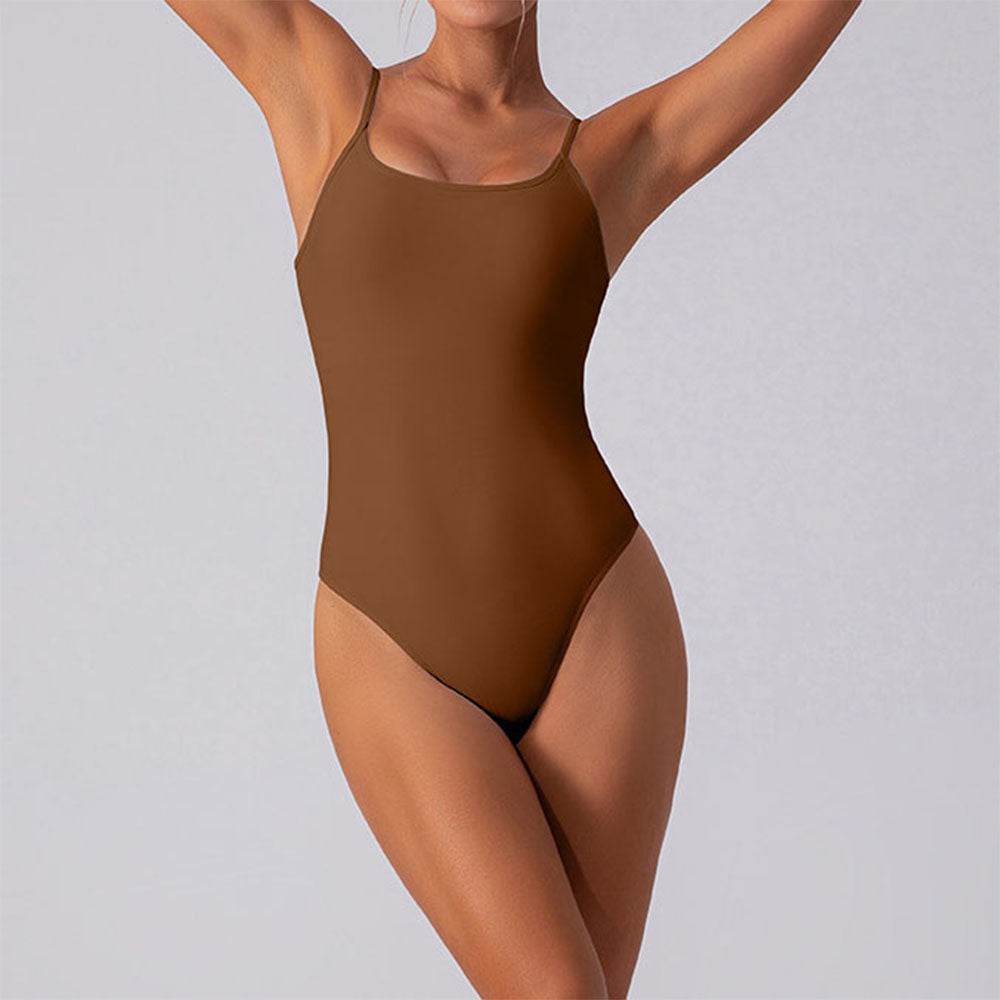 Square Neck Thong Cami One Piece Tank Top Bodysuits
