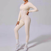 Long Sleeve Backless Yoga Jumpsuits