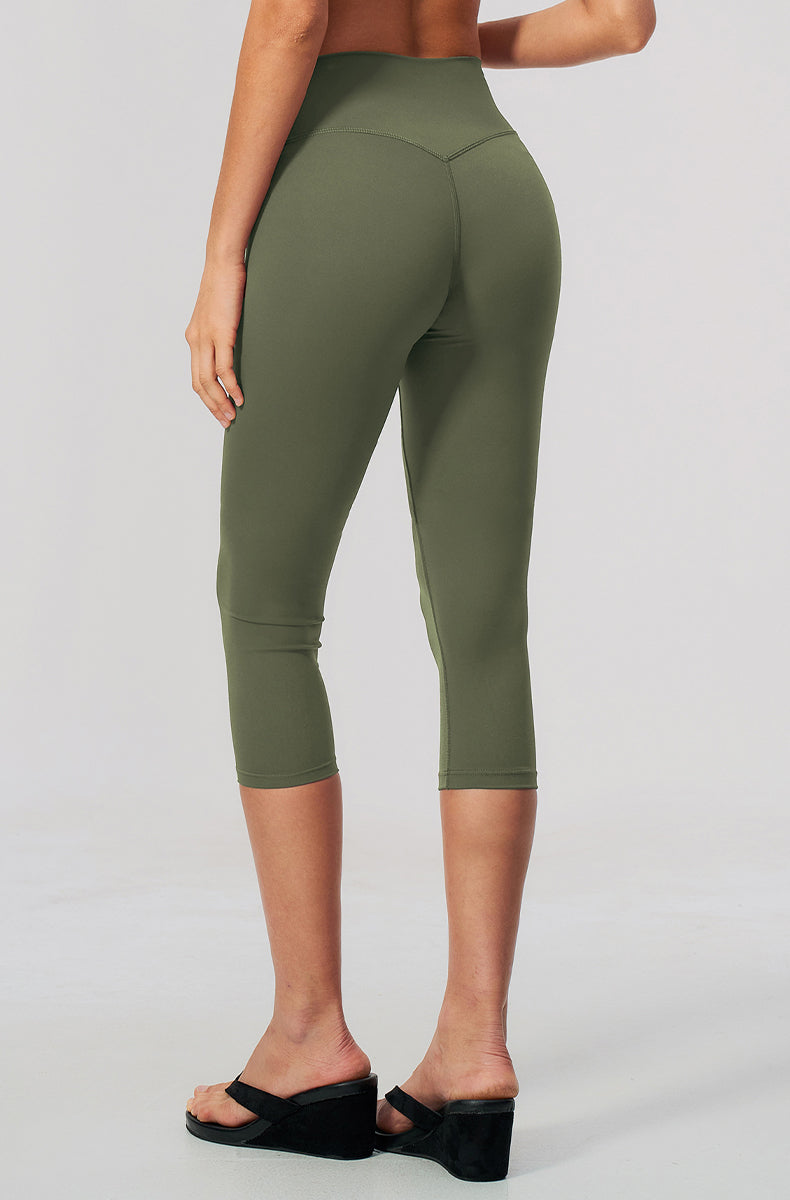Tummy Control Capri Yoga Leggings
