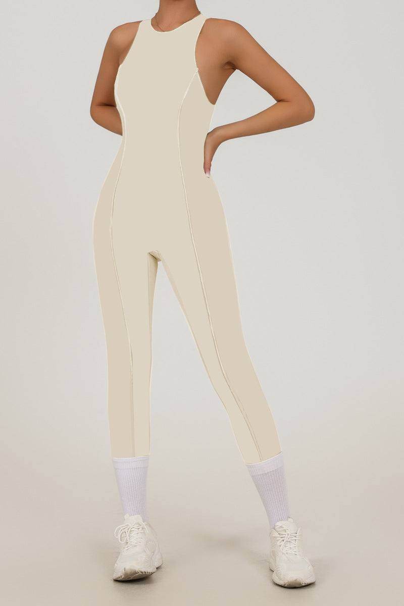 Sleeveless One Piece Yoga Bodysuit