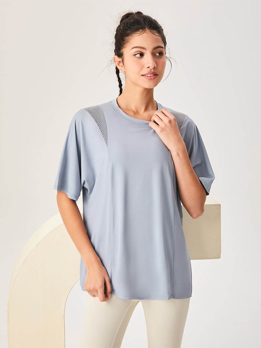 Mesh Short Sleeved Sports Loose T-Shirt