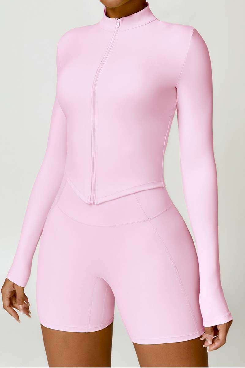 Long Sleeve Zip Up Jacket | Fashion Meets Function for Active Women