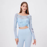 Flower Butterfly Two Pieces Sports T-Shirt