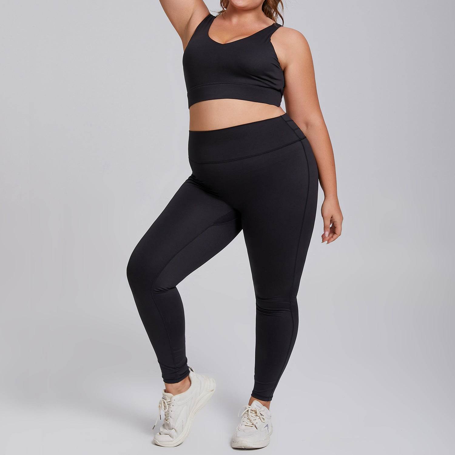 Workout Sets with Cross Back Sports Bra and Legging