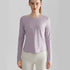 Long Sleeve Round Neckline Yoga T-Shirt